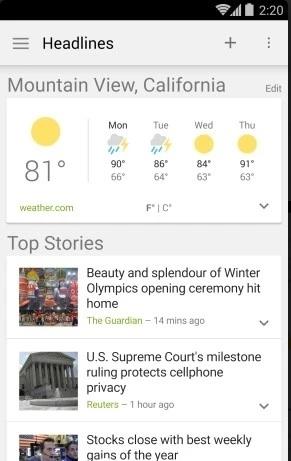 谷歌新闻与天气安卓官方版