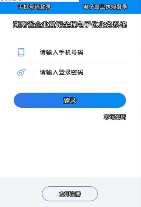 湖南企业登记截图2