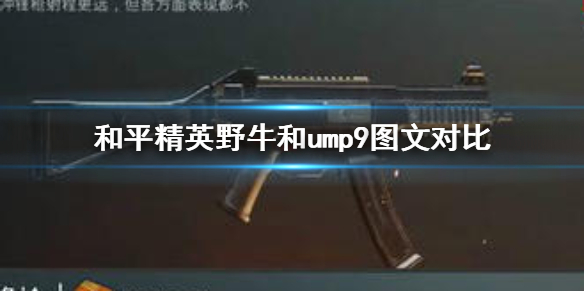 和平精英野牛和ump9哪个好