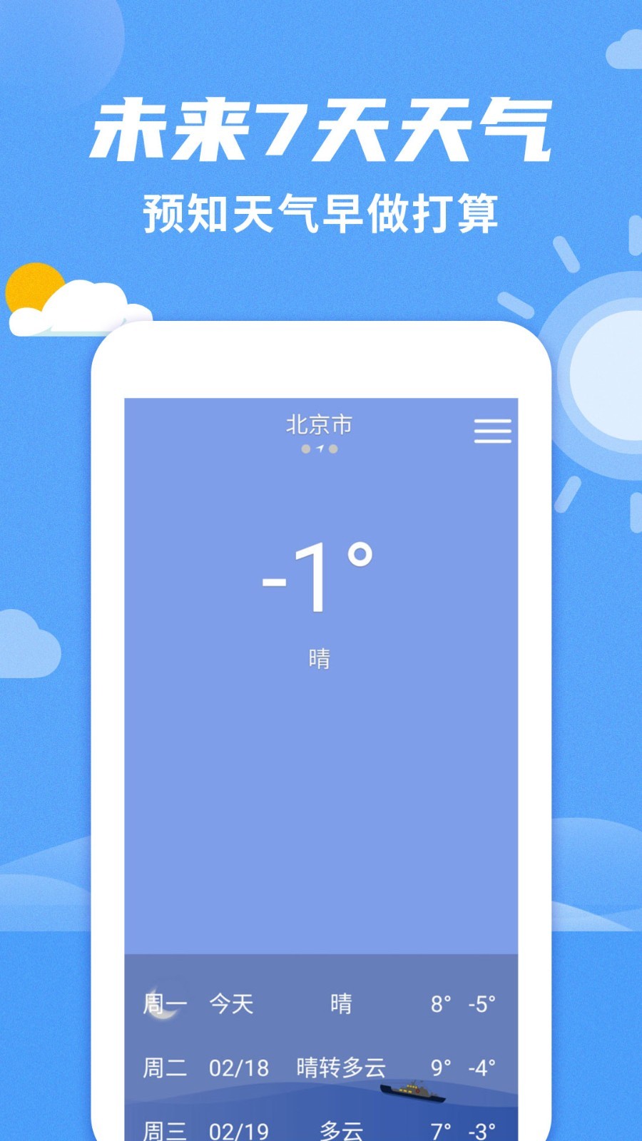 桌面天气预报app截图3