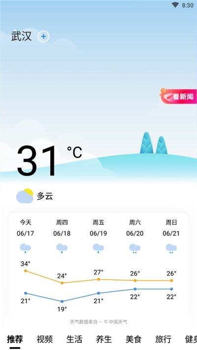 今日天气通截图2