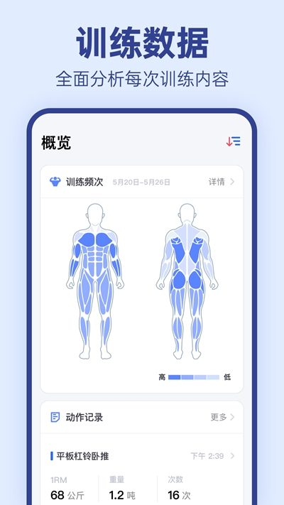 OneMore(健身数据分析)截图1