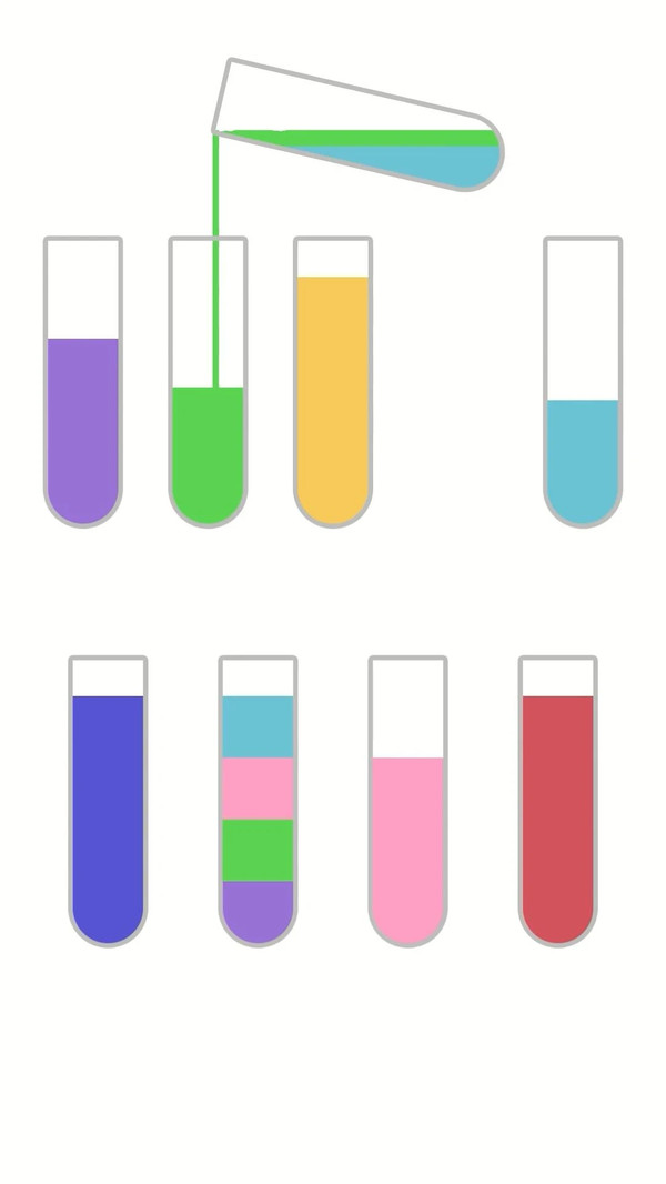 液体排序游戏截图1