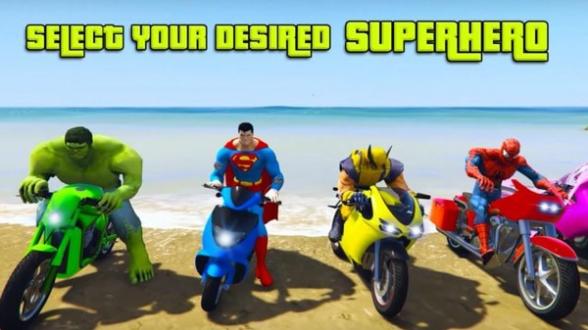 超级英雄摩托车截图2